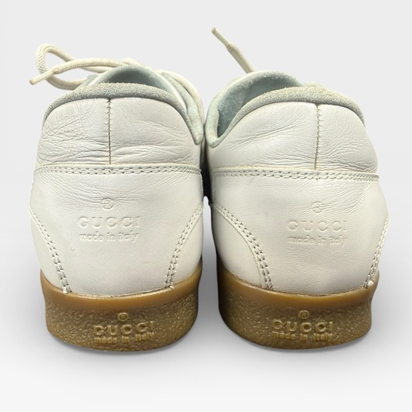 Gucci Women's White and Light Blue Sneakers size 8 - Picture 4 of 8